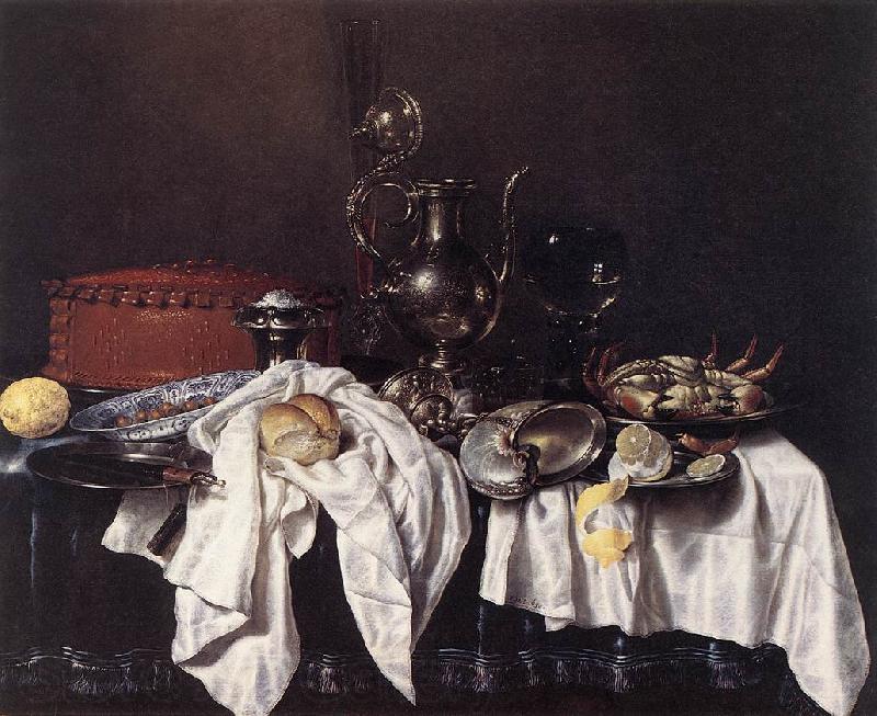 HEDA, Willem Claesz. Still-Life with Pie, Silver Ewer and Crab sg